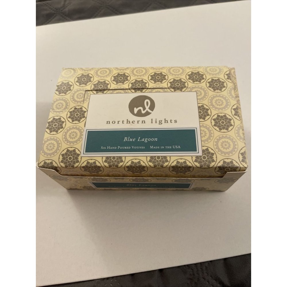 Northern Lights Jubilee Pack Of 6 Votives Blue Lagoon OC22